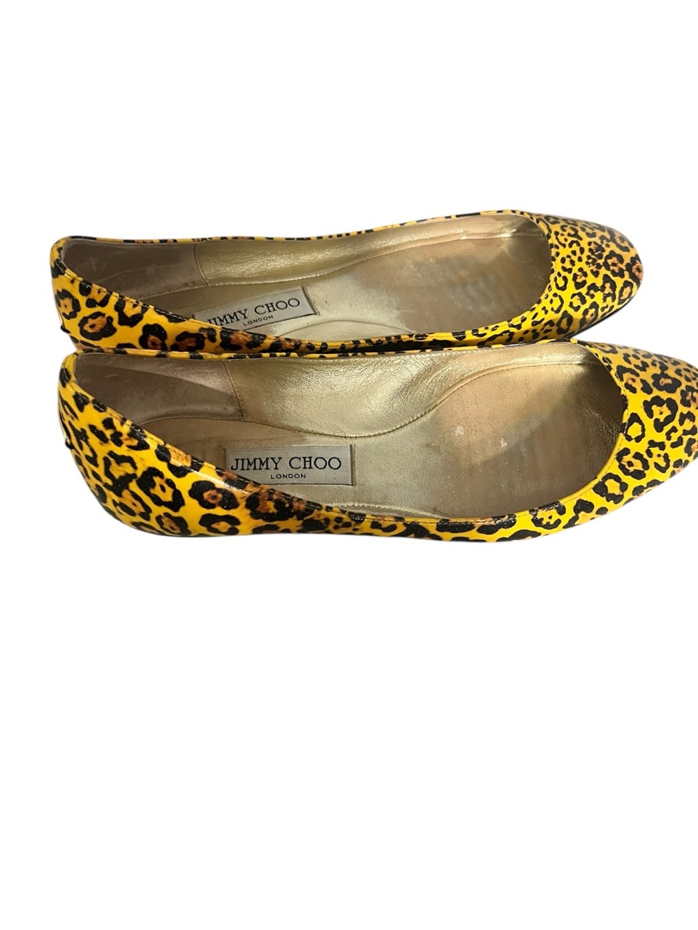 Jimmy Choo
"Witty" Leopard Shimmer Patent Ballet Flats sz 39.5/9.5 US